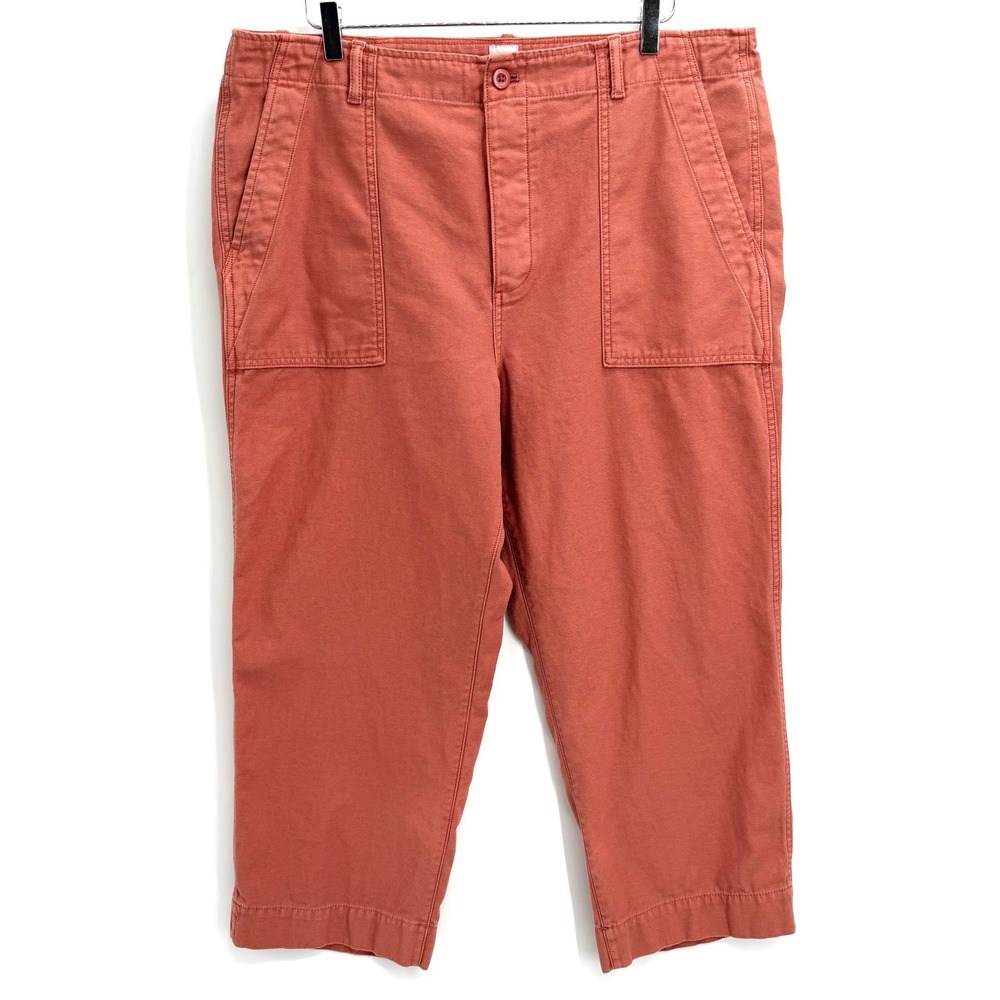 GAP Cropped Utility Pants in Dusty Coral